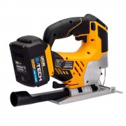 JCB 18V Cordless Jigsaw, 2x 5.0Ah Batteries and Fast charger in Hard Case